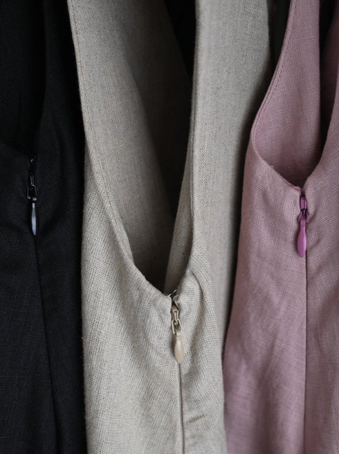 maxi linen dress